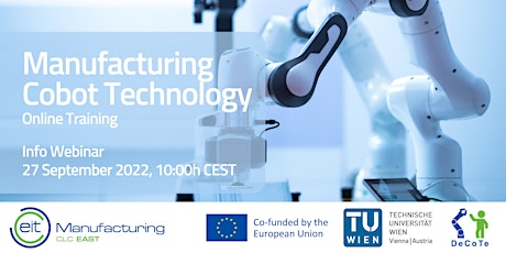 Hauptbild für Manufacturing Cobot Technology Online Training - Info Webinar