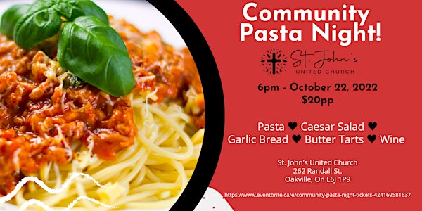 Community Pasta Night!