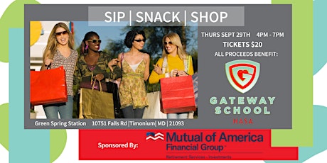 Sip, Snack, and Shop