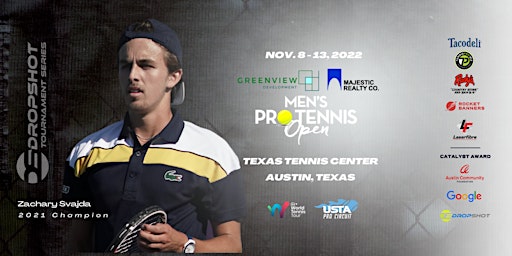 2022  Greenview Development & Majestic Realty Men's Pro Tennis Open NOV8-13