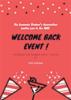 ESA WELCOME BACK EVENT