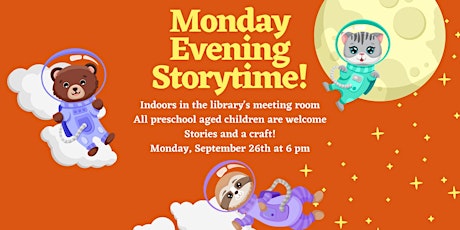 Monday Evening Storytime @ Library Meeting Room