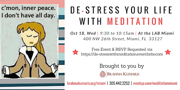 De-stress Your Life with Meditation