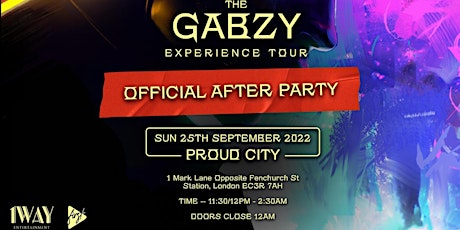 The Gabzy Experience OFFICIAL AFTER PARTY primary image