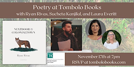 Poetry at Tombolo Books w/ Gloria Muñoz Presents: Nextdoor in Colonialtown