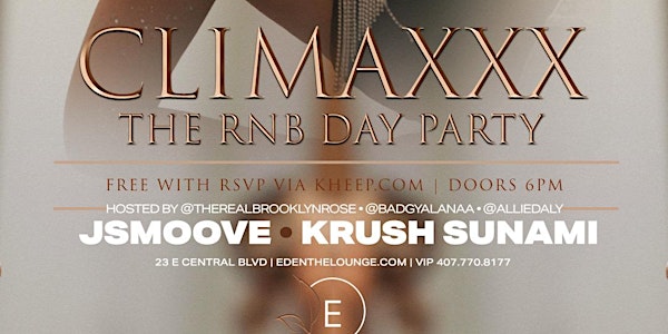 Climaxxx The RNB Day Party