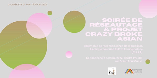 Soirée réseautage + Projet Crazy Broke Asian