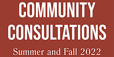 Community Consultation - Public Meeting
