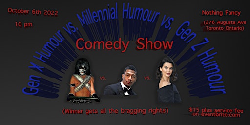 Gen X Humour vs. Millennial Humour vs. Gen Z Humour Comedy Show