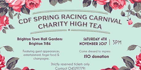 CDF Spring Racing Carnival Charity High Tea primary image