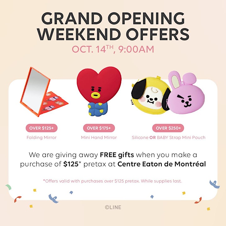 PLAY LINE FRIENDS Montréal Grand Opening Day Raffle image