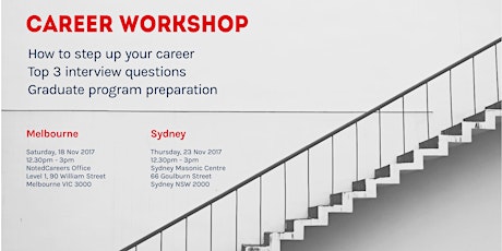 Career workshop: Stepping up your career (Sydney) primary image