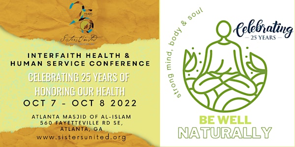 25th Interfaith Health and Human Service Conference - Be Well Naturally