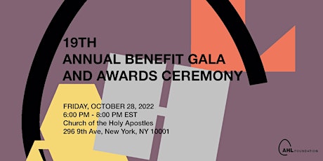 AHL Foundation’s 19th Annual Benefit Gala & Awards Ceremony