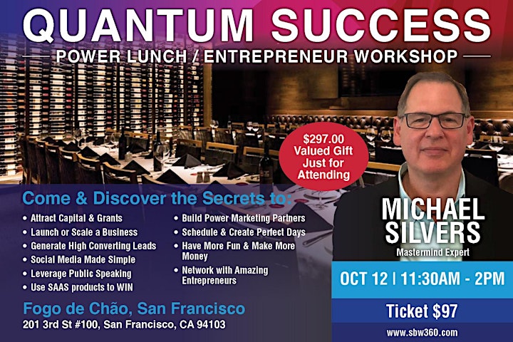 Power Lunch/Entrepreneur Workshop San Francisco image