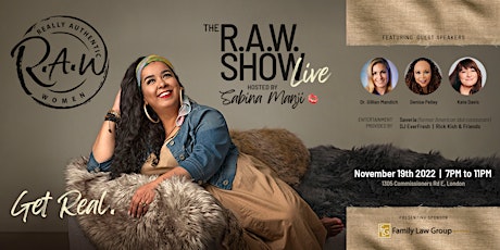 The R.A.W. Show Live Hosted by Sabina Manji