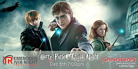 Harry Potter Trivia Night at The Canadian Brewhouse Lethbridge - Dec 6th