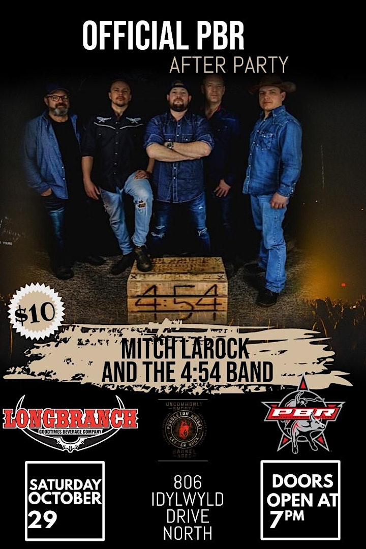 PBR OFFICIAL SATURDAY AFTER PARTY FT. MITCH LAROCK AND THE 4:54 BAND image