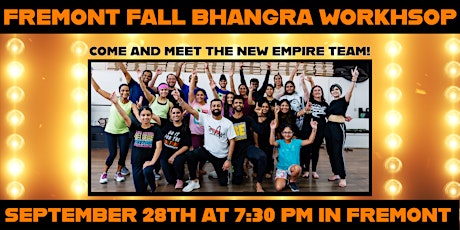 Fremont Fall Bhangra Workshop
