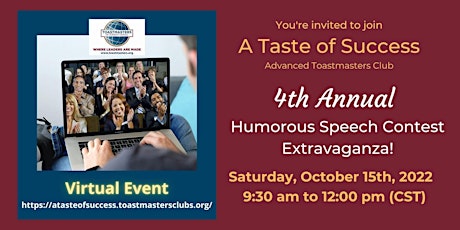 4th Annual Humorous Speech Contest Extravaganza