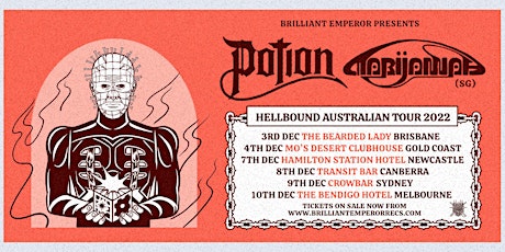 Potion&Marijannah 'Hellbound' Australia Tour - The Bearded Lady - Brisbane