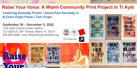 Raise Your Voice: A Miami Community Print Project in Ti Ayiti