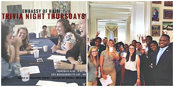 Trivia Night Thursdays at the Embassy of Haiti - September 28, 2017