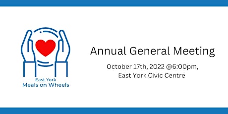 East York Meals on Wheels Annual General Meeting