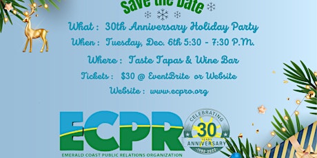 ECPRO 30th Anniversary Holiday Party