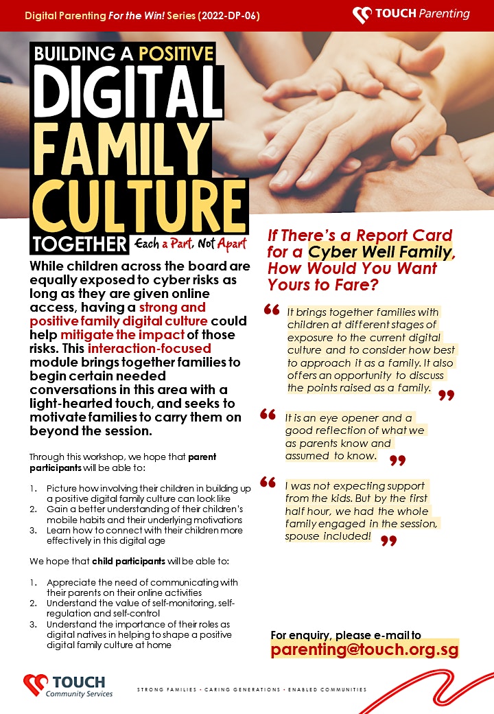 Building a Positive Digital Family Culture by TOUCH Parenting image