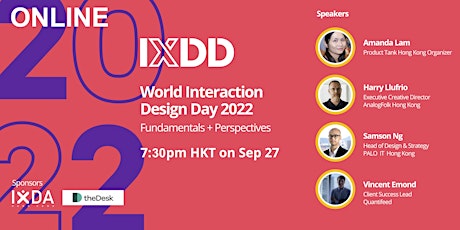 [ONLINE] World Interaction  Design Day 2022: Fundamentals + Perspectives