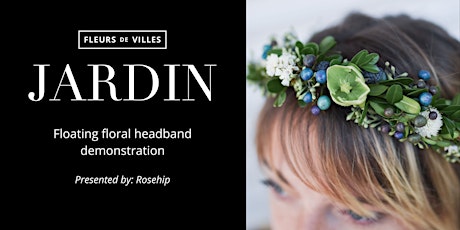 Fleurs de Villes Hudson Yards: Floating Floral Headband Demonstration