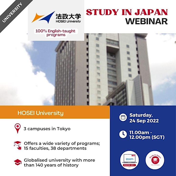 [FREE] Study in Japan Webinars 24 Sep- 8 Oct 2022 image