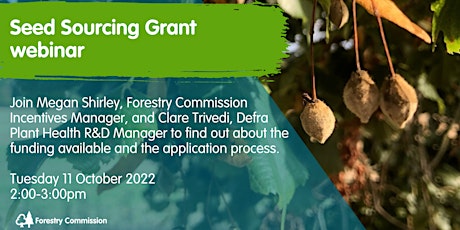 Seed Sourcing Grant webinar