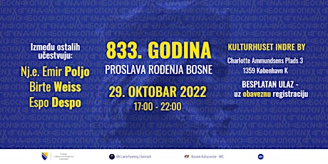 Proslava 833 godina od rođenja Bosne primary image