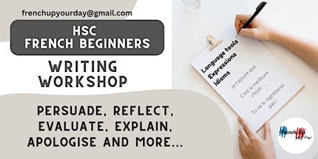 HSC FRENCH BEGINNERS - WRITING WORKSHOP