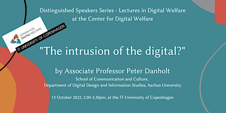 "The Intrusion of the Digital?" - Distinguished Speakers Series at the CDW