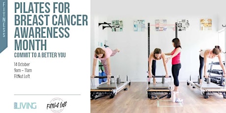 Imagem principal do evento Pilates for Breast Cancer Awareness Month with FitNut Loft