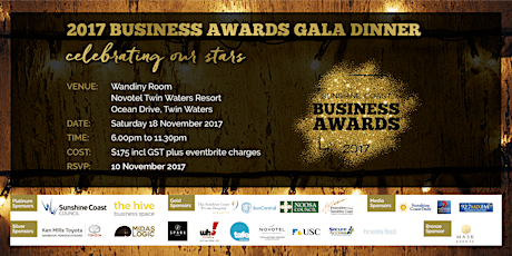 2017 Sunshine Coast Business Awards primary image
