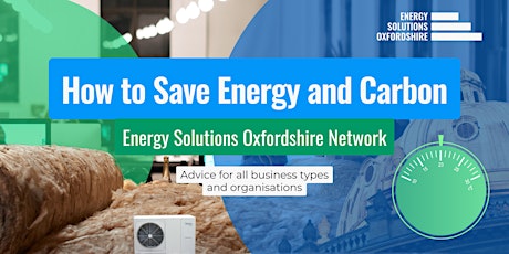 How to Save Energy and Carbon | Energy Solutions Oxfordshire Network