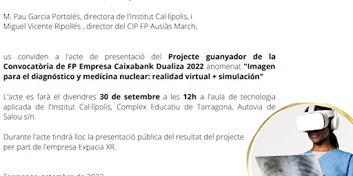 Presentació projecte CaixaBank Dualiza  Realidad Virtual
