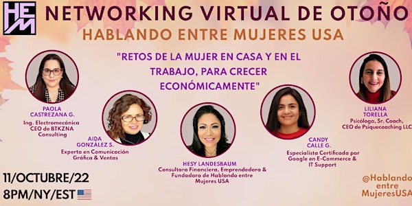 Networking Virtual de Otoño de Hablando entre Mujeres USA