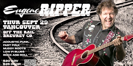 Eugene Ripper in Vancouver Thur Sept 29 - " Go Van Gogh Tour " early show !