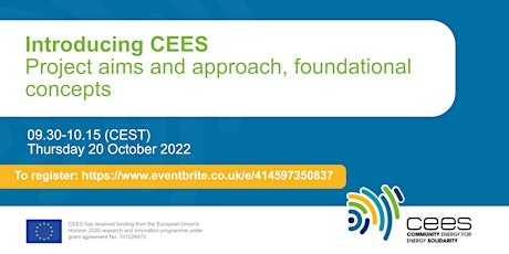 Introducing CEES: Project aims and approach, foundational concepts