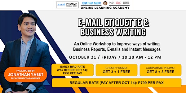 E-mail Etiquette and Business Writing with Jonathan Yabut