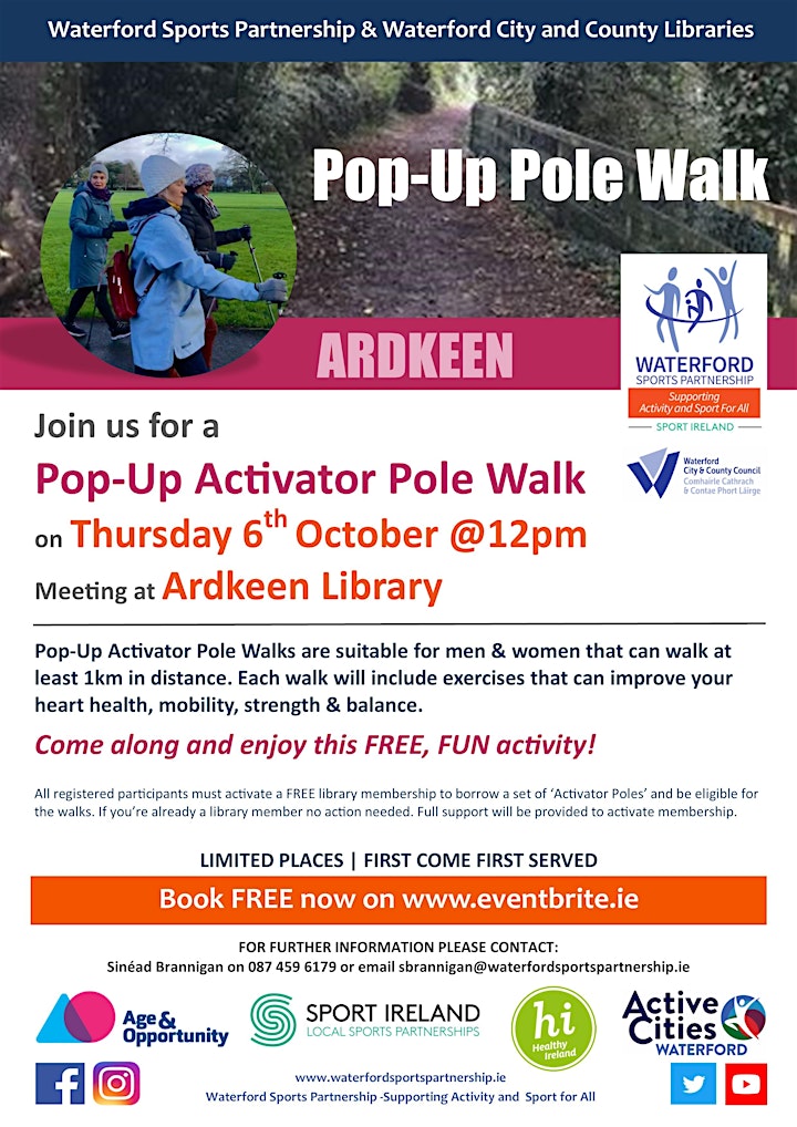 Pop Up Activator Pole Walk Ardkeen Library - 6th October 2022 image
