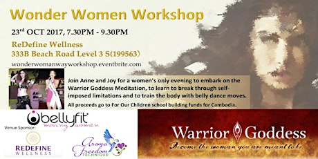 Imagem principal de Wonder Woman Way - Sexy Fun Empowerment Workshop for Women (Fundraising Event)