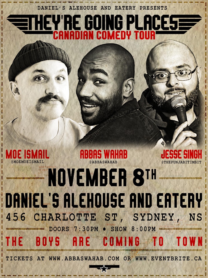 They're Going Places - Canadian Comedy Tour LIVE at Daniel’s Alehouse! image