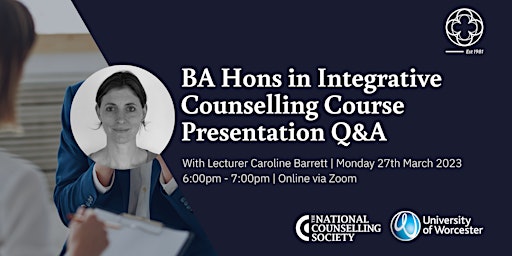 BA (Hons) Integrative Counselling - Live Course Seminar and Q&A