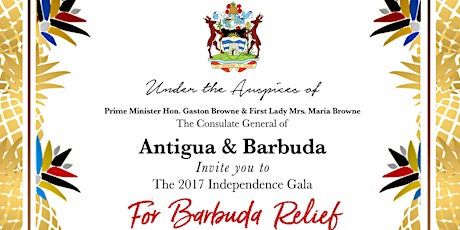 Antigua and Barbuda Independence Gala 2017 - CLICK ON TICKETS TO DONATE primary image